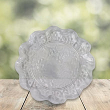 Plastic Household Flower Design Plates Dinner Plates Dish Tray (10 Pcs Set) - justgrabit.in | Just Grab It