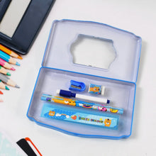Cartoon Metal Compass Box for Kids with Stationery (6 Pc Set) - justgrabit.in | Just Grab It