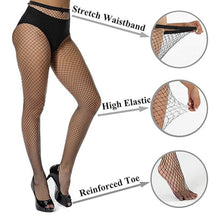 Women's / Girls's High Waist Pantyhose Tights Fishnet Stockings Broad Mesh Net (1 Pc) - justgrabit.in | Just Grab It