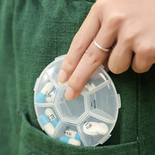 7 - Sided Portable Pill Box Medicine Planner Small case - justgrabit.in | Just Grab It