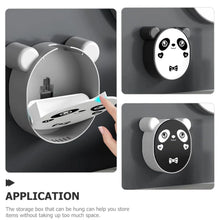 Plastic Cute Panda Soap Box – Wall Mounted Flip - Top Drain Soap Case (1 Pc) - Justgrabit Inc.