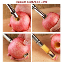 Fruit Core Stainless Steel Set, Core Remover for Apple and Pear, Kitchen Prep Tool Fruit Core Remover Tool with Soft Handle, Apple Corer Stainless Steel, Kitchen Gadget Dishwasher Safe - Justgrabit Inc.