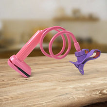 Flexible 360 Degree Portable Foldable Lazy Stand Bracket Cell Phone Holder (1 Pc) - justgrabit.in | Just Grab It