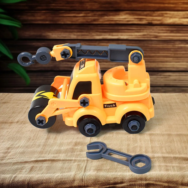 Engineering Vehicles Nut Assembly Toy – DIY Vehicle Model Set for Kids, Simulation Car Construction Toy (2 Pc Set) - Justgrabit Inc.