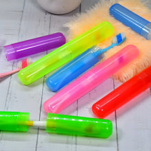 Plastic Toothbrush Covers - 6pc Anti - Bacterial Travel Protectors for Oral Care - Justgrabit Inc.