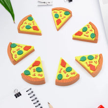 3D Pizza Slices Eraser Set – Fancy & Colorful Stationery for Kids & Gifts (7 slice) - Justgrabit Inc.