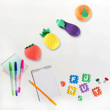 Mini Cute Veg & Fruit Erasers – 3D Colorful Eraser Set for Kids (4 Pc) - Justgrabit Inc.