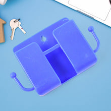 1 Pc Blue Wall mount Mobile Stand With Hook - justgrabit.in | Just Grab It