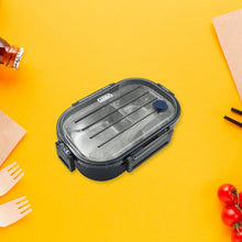 304 Stainless Steel Thermal Lunch Box Leakproof Food Storage Containers, 2 - Compartment Lunch Box, Lunch Box for Boys, Girls, Kids, School & Office (500ML) - justgrabit.in | Just Grab It