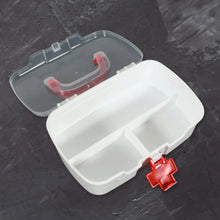 Medical Box, 1 Piece, Indoor Outdoor Medical Utility, Medicine Storage Box, Detachable Tray Medical Box Multi Purpose Regular Medicine, First Aid Box with Handle & Transparent Lid - Justgrabit Inc.