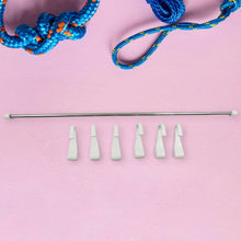 Stainless Steel Utensil Hanger Rail Nail Free Wall Mount with 2 Magic Stickers & 6 Plastic Hooks For Kitchen - Justgrabit Inc.