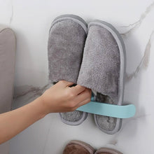 Bathroom Towel Slipper Hanging Rack Self Adhesive Wall Mounted (1 Pc) - justgrabit.in | Just Grab It