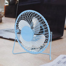 USB Table Desk Personal Metal Electronic Fan, Compatible with Computers, Laptops, Student Dormitory, Suitable For Office, School Use (1 Pc) - Justgrabit Inc.