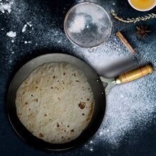 Wooden Handle Roti Tawa used in all household and kitchen purposes for making rotis and parathas nonstick tawa etc. - Justgrabit Inc.