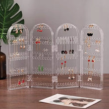 4 Folding Storage Hanger Acrylic Earring Screen Holder Display Stand Clear (1 Set) - Justgrabit Inc.