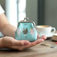 Cute Cartoon Cat Printed Mini Coin Purse Keychain (1 Pc) - justgrabit.in | Just Grab It