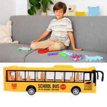 Inertia Bus Toys , High Simulation Yellow Fine Details Mini Bus - justgrabit.in | Just Grab It