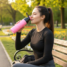 Plastic 1000 ML ApproxDiamond Pattern Leakproof Water Bottle (1 Pc) - justgrabit.in | Just Grab It