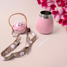 Stainless Steel Kitten / Bottle Vacuum Insulated Cup With Handle & Strap (700 ML) - justgrabit.in | Just Grab It