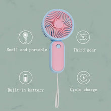 Mini Handheld Portable Rechargeable Fan Easy to Carry for Home Office Travel - justgrabit.in | Just Grab It