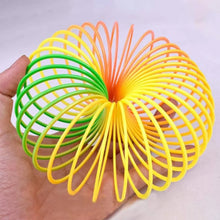 Rainbow Slinky Spring Toy – Compact, Portable Fun Toy for Kids & Adults, Great for Birthdays (1 Pc) - Justgrabit Inc.