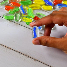 Glass Gem Stone, Flat Round Marbles Pebbles for Vase Fillers, Attractive pebbles for Aquarium Fish Tank. - Justgrabit Inc.