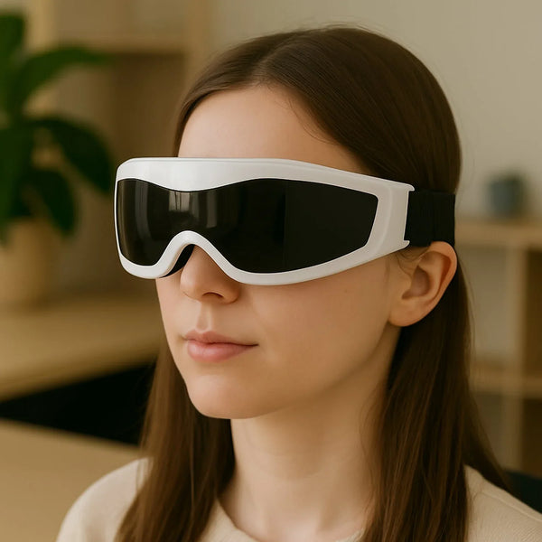 Electric Eye Massager with Heat, Vibration & Air Pressure (1 Pc) - Justgrabit Inc.