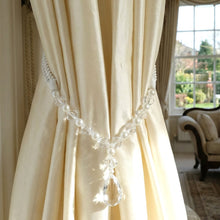 Luxury Crystal and Pearl Beaded Curtain Tieback (1 Pc) - justgrabit.in | Just Grab It