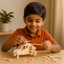 3D Wooden Helicopter Puzzle DIY Model Kit (1 Set) - justgrabit.in | Just Grab It