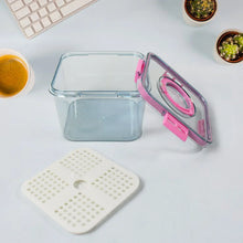 High Quality Plastic Food Storage Container Clear Washable Refrigerator Food Box Food Container Fruit Box Container with Lid (1400 ML) - Justgrabit Inc.