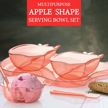 Apple Shape 2Piece Serving Set of Bowl with Spoon & Tray. Dinnerware Serving Snacks & Pickle - Justgrabit Inc.
