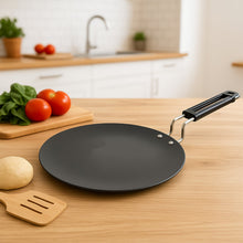 Premium Non - Stick Flat Roti Tawa with Heat - Resistant Handle (10 Inch / 1 Pc) - justgrabit.in | Just Grab It