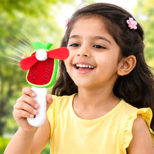 Hand Press Mini Portable Fan Toy (1 Pc, Mix Color & Design) - justgrabit.in | Just Grab It