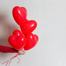 Heart shaped balloons Kinds of Rainbow Party Latex Balloons for Birthday / Anniversary / Valentine's / Wedding / Engagement Party Decoration Multicolor (4 Pcs Set) - Justgrabit Inc.