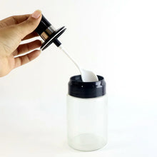 Transparent Spice Jar Set with Spoon & Airtight Lid (4 Pc) - justgrabit.in | Just Grab It