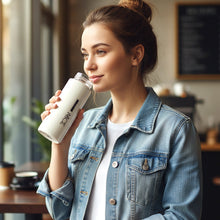 Premium White Glass Water Bottle (1 Pc ,400 ML) - justgrabit.in | Just Grab It