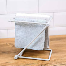 Folding Kitchen Bathroom Towel Rack, Towel Stand (1 Pc) - justgrabit.in | Just Grab It