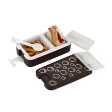 Airtight Lunch Box – 2 - Compartment Leak - Proof Food - Grade Box with Spoon - justgrabit.in | Just Grab It