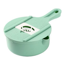 Vegetable Choppers with Drain Basket | 6 in 1 Vegetable Slicer Blades (1 Set) - justgrabit.in | Just Grab It