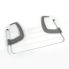 Metal Steel Folding Drying Rack for Clothes Balcony Laundry Hanger for Small Clothes Drying Hanger Metal Clothes Drying Stand, Socks and Plant Storage Holder Outdoor / Indoor Clothes - Towel Drying Rack Hanging on The Door Bathroom - Justgrabit Inc.