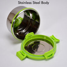 Ganesh Solo round 400 Stainless Steel Leak proof airtight Lunch Pack for Office use - justgrabit.in | Just Grab It