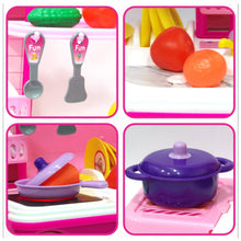 Kitchen Set Kids with Suitcase Role Play Cooking Toy for Girls & Boys (3+) - justgrabit.in | Just Grab It