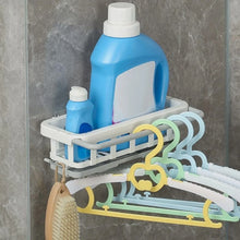 Multipurpose Platic Hanging Drain Rack Retractable Sponge Storage Hanging Rack With Adhesive Hook for Kitchen and Bathroom Dishcloth Holders Basket Drying Tray Organizer - Justgrabit Inc.