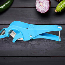 2 in 1 Veg & Fruit Multi Cutter with 5 Blades & Peeler (1 Pc / Multicolor) - justgrabit.in | Just Grab It