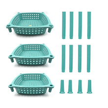 3 layer round Kitchen Trolley Basket ( MOQ : - 6 Pc) - Justgrabit Inc.