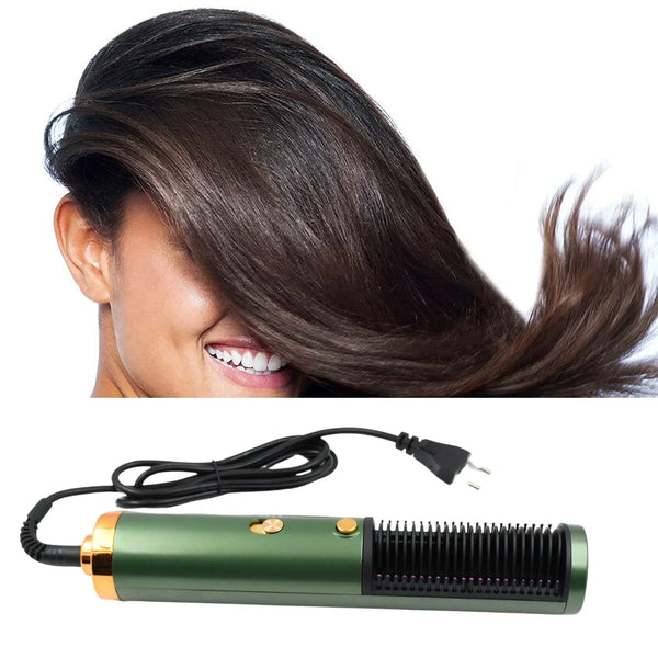Hair Straightener Comb, Anti Scald Hot Comb Negative Ion Hair Straightener Brush Straightener 3 Gear Constant Temperature for Quick and Professional Hair Salon at Home (1200w), Hair accessories - Justgrabit Inc.
