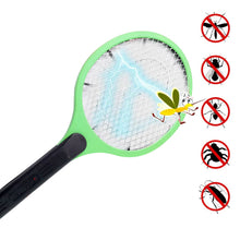 Green Rechargeable Electric Mosquito Killer Racket with Cable - justgrabit.in | Just Grab It
