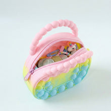Rainbow Round Silicone Pop It Coin Purse (1 Pc) - justgrabit.in | Just Grab It