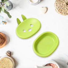 Soap Box Drain soap Box Cute Rabbit Shape Double soap Bowl Box Plastic Rack Storage Rack Bathroom Toilet Storage Box ,Sabudani - Justgrabit Inc.