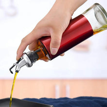 Glass Oil Dispenser with Plastic Covering, Oil and Vinegar Bottle (300 ml) - Justgrabit Inc.
